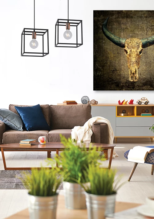 Lucide ARTHUR - Pendelleuchten - 1xE27 - Schwarz - Atmosphäre 1